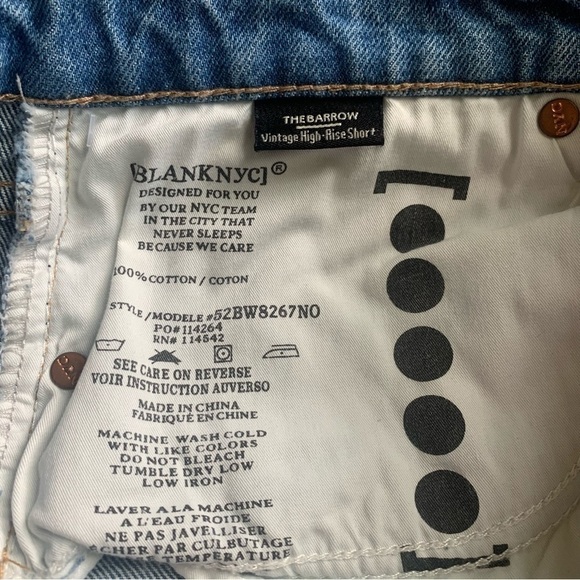 BLANK NYC The Barrow Vintage High Rise Short Fare Warning - Picture 6 of 7